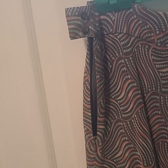 Ladies Size 8 Anne Klein Silk Multi-colored Midi Skirt - Picture 5 of 7